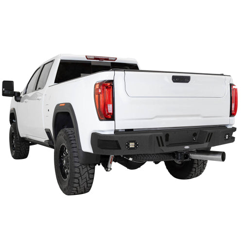 Aftermarket Rear Bumper w/LED floodlights (20-25 GMC Sierra 2500HD) - LandShaker