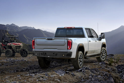 Aftermarket Rear Bumper w/LED floodlights (20-25 GMC Sierra 2500HD) - LandShaker