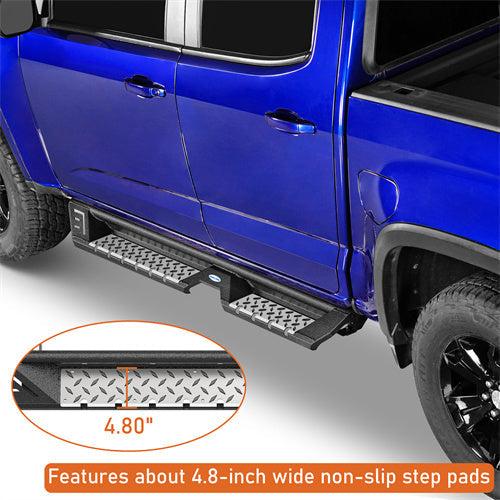 Aftermarket Side Step Bars For 2015-2025 Chevy Colorado Crew Cab & GMC Canyon Crew Cab - LandShaker4x4