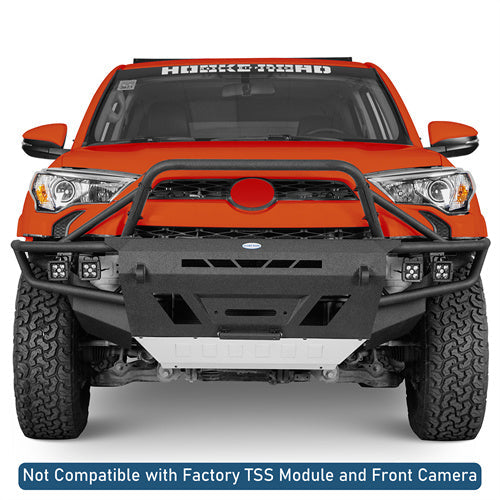 Aftermarket Tube Front Bumper w/ LED Spot Lights For 2014-2024 Toyota 4Runner - LandShaker4x4
