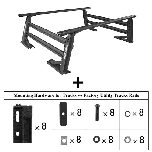 Adjustable Truck Bed Rack Aluminum Cargo Rack (Toyota & Nissan Trucks) - LandShaker4x4