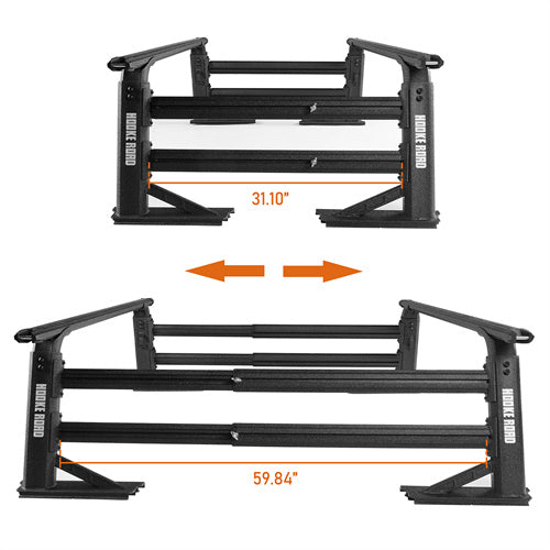 Adjustable Truck Bed Rack Aluminum Cargo Rack (Toyota & Nissan Trucks) - LandShaker4x4