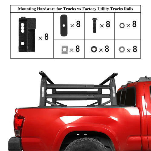 Adjustable Truck Bed Rack Aluminum Cargo Rack (Toyota & Nissan Trucks) - LandShaker4x4