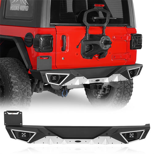 Road Trip Aluminum Rear Bumper For 2018-2024 Jeep Wrangler JL - LandShaker