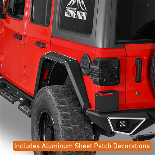 Road Trip Aluminum Rear Fender Flares For 2018-2025 Jeep Wrangler JL - LandShaker