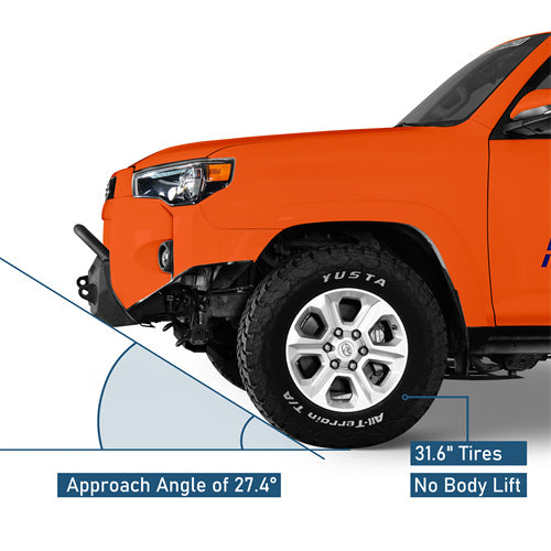 Blink Stubby Front Bumper For 2014-2024 Toyota 4Runner (Excluding Limited & Nightshade)  - LandShaker4x4