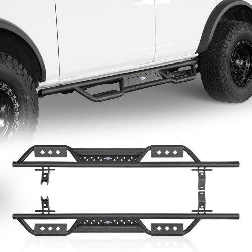 LandShaker Nerf Side Step Bars (21-24 Ford Bronco 4-Door)