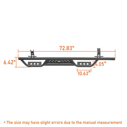 LandShaker Nerf Side Step Bars (21-24 Ford Bronco 4-Door)