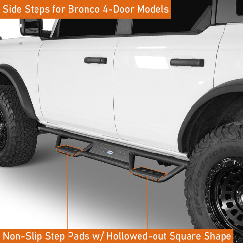 LandShaker Nerf Side Step Bars (21-24 Ford Bronco 4-Door)