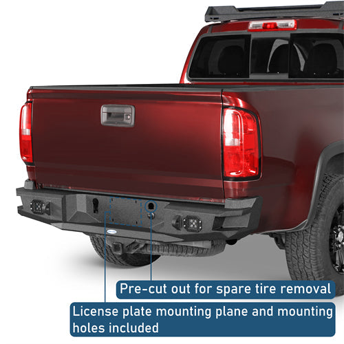 Aftermarket Rear Bumper For 2015-2022 Chevy Colorado GMC Canyon (Excluding ZR2 Models) - LandShaker