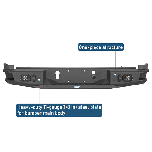 Aftermarket Rear Bumper For 2015-2022 Chevy Colorado GMC Canyon (Excluding ZR2 Models) - LandShaker