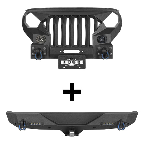 Jeep JL Mad Max Front Bumper & Rear Bumper Combo(18-25 Jeep Wrangler JL)-LandShaker