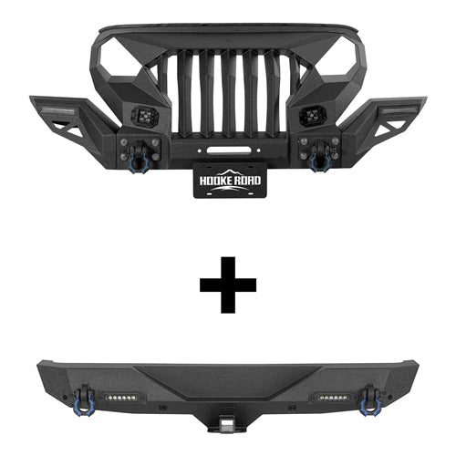 Jeep JL Mad Max Front Bumper & Rear Bumper Combo(18-25 Jeep Wrangler JL)-LandShaker