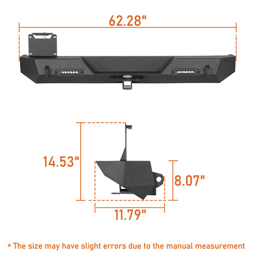 Stinger Stubby Front Bumper & Rear Bumper Combo(97-06 Jeep Wrangler TJ YJ)-LandShaker