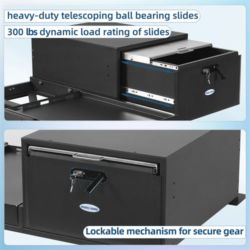 Cargo Drawer & Fridge Slide Mount System For 2015-2025 Jeep Wrangler JK & JL 4-Door & 2021-2025 Ford Bronco 4-Door - Landshaker4x4