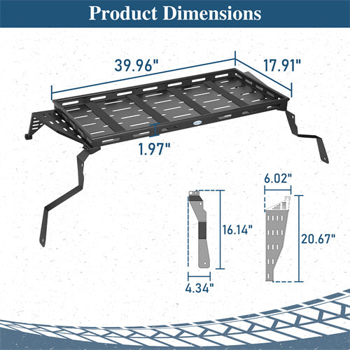 Lightweight Steel Basket Interior Cargo Rack For 2013-2017 Subaru XV Crosstrek - Landshaker4x4