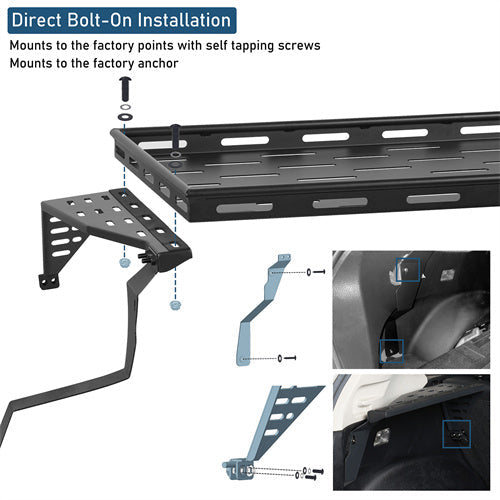 Lightweight Steel Basket Interior Cargo Rack For 2013-2017 Subaru XV Crosstrek - Landshaker4x4