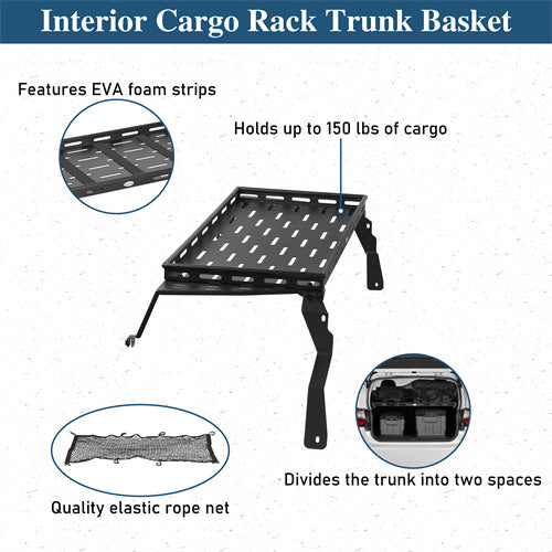 Lightweight Steel Basket Interior Cargo Rack For 2013-2017 Subaru XV Crosstrek - Landshaker4x4