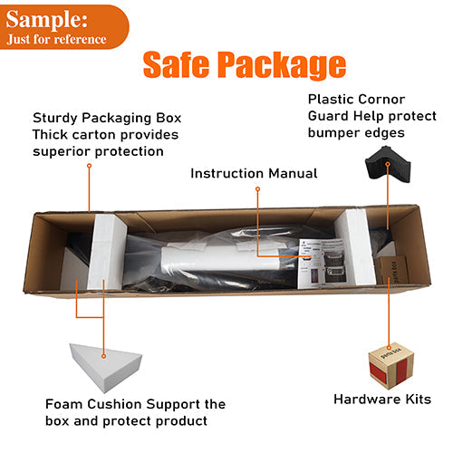 Rear Bumper w/LED Floodlights & Trailer Plug Bracket(07-18 Chevy Silverado 1500)-LandShaker