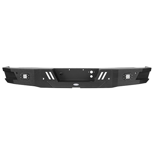Rear Bumper w/LED Floodlights & Trailer Plug Bracket(07-18 Chevy Silverado 1500)-LandShaker