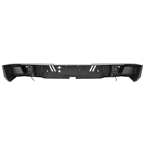 Rear Bumper w/LED Floodlights & Trailer Plug Bracket(07-18 Chevy Silverado 1500)-LandShaker