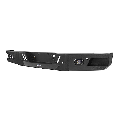 Rear Bumper w/LED Floodlights & Trailer Plug Bracket(07-18 Chevy Silverado 1500)-LandShaker