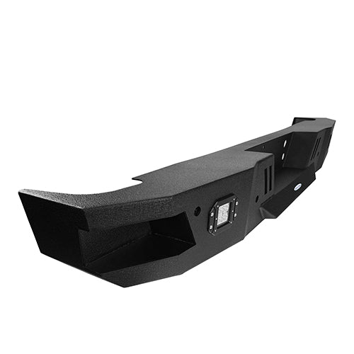 Rear Bumper w/LED Floodlights & Trailer Plug Bracket(07-18 Chevy Silverado 1500)-LandShaker