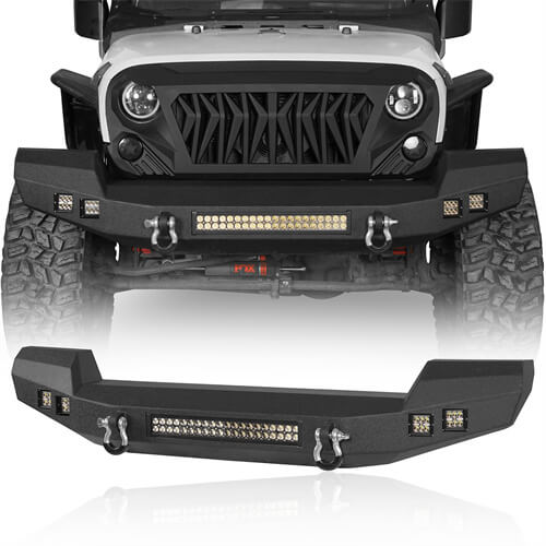Full width CLIMBER Front Bumper(07-18 Jeep Wrangler JK)-LandShaker
