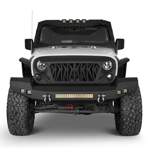 Full width CLIMBER Front Bumper(07-18 Jeep Wrangler JK)-LandShaker
