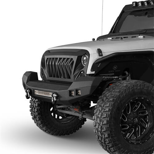 Full width CLIMBER Front Bumper(07-18 Jeep Wrangler JK)-LandShaker
