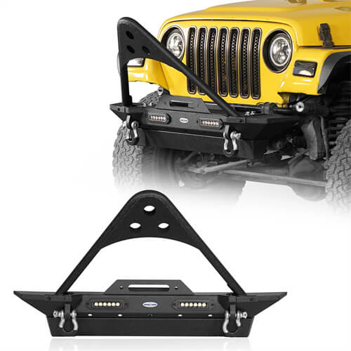 Stinger Front Bumper w/Winch Plate(87-06 Jeep Wrangler YJ & TJ)-LandShaker