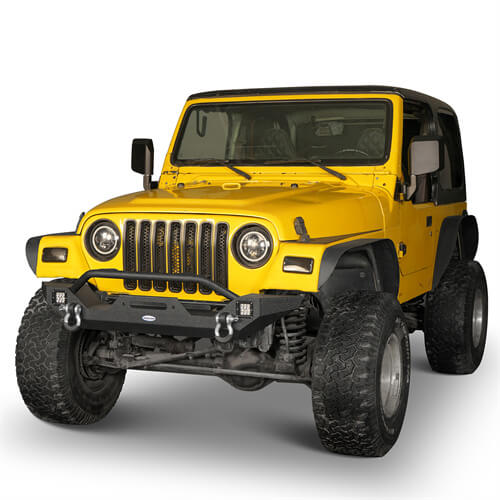 Different Trail Front Bumper & Rear Bumper w/Tire Carrier Combo(97-06 Jeep Wrangler TJ)-LandShaker