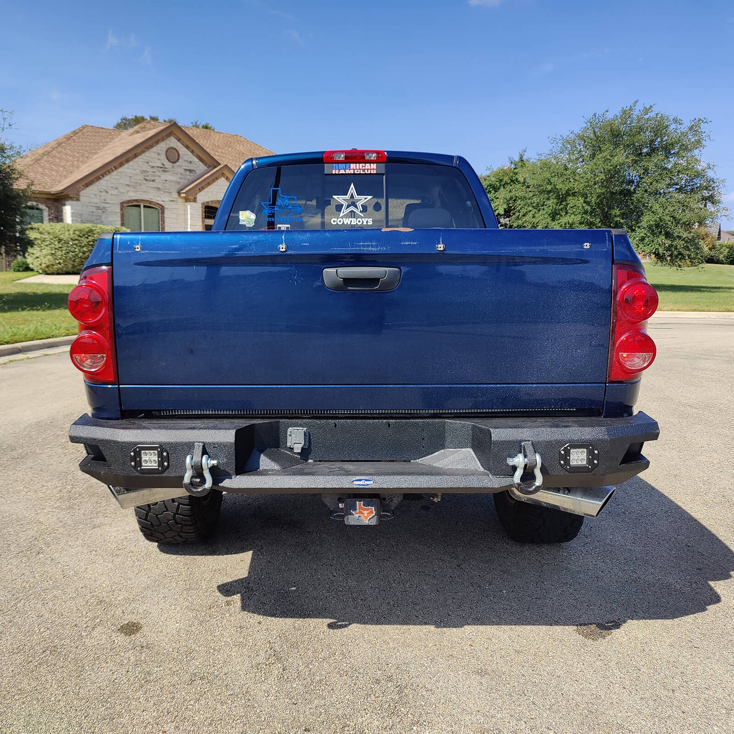 Rear Bumper w/LED Floodlights(02-08 Ram 1500)-LandShaker