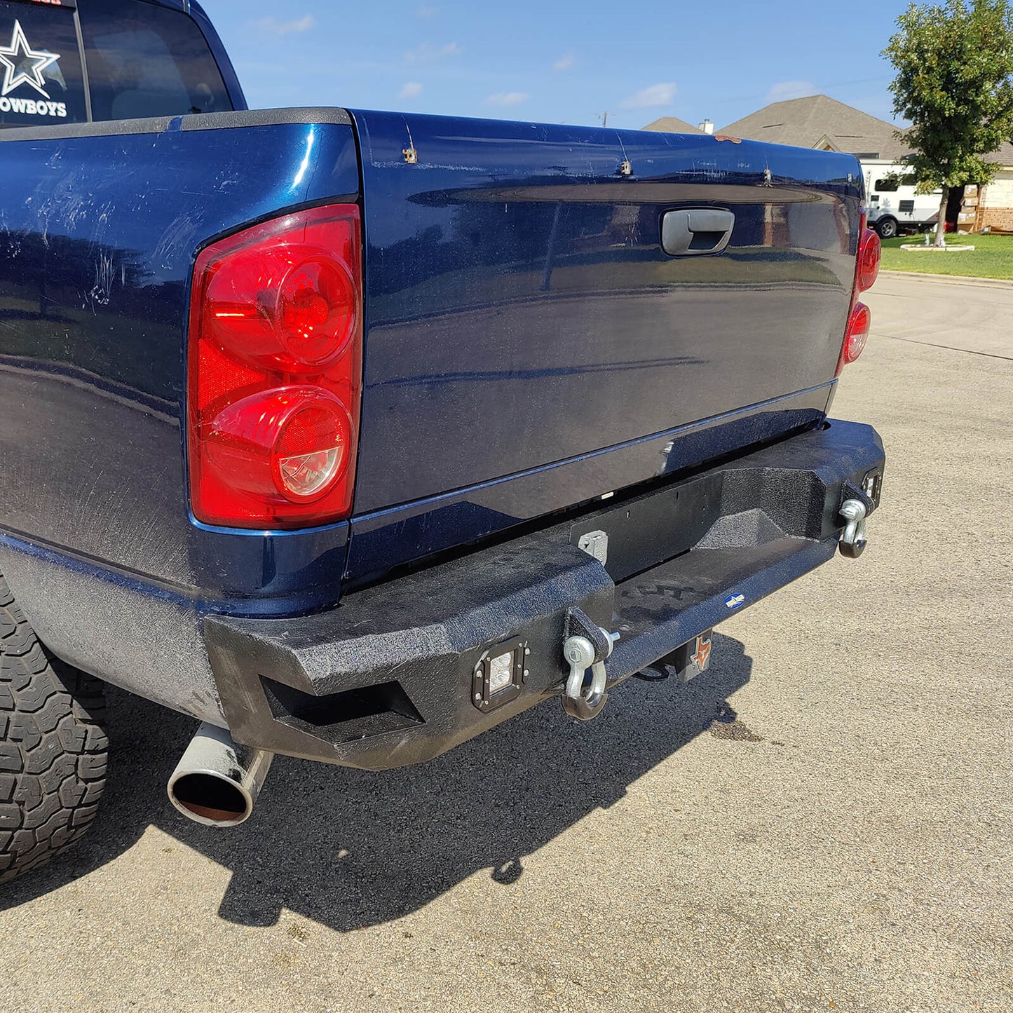 Rear Bumper w/LED Floodlights(02-08 Ram 1500)-LandShaker