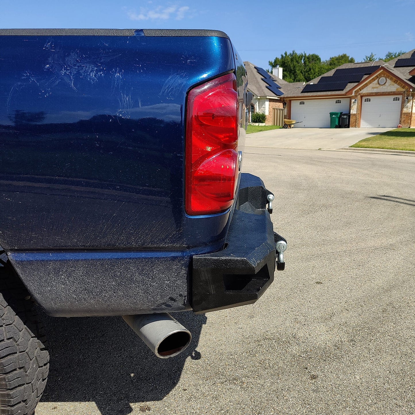 Rear Bumper w/LED Floodlights(02-08 Ram 1500)-LandShaker