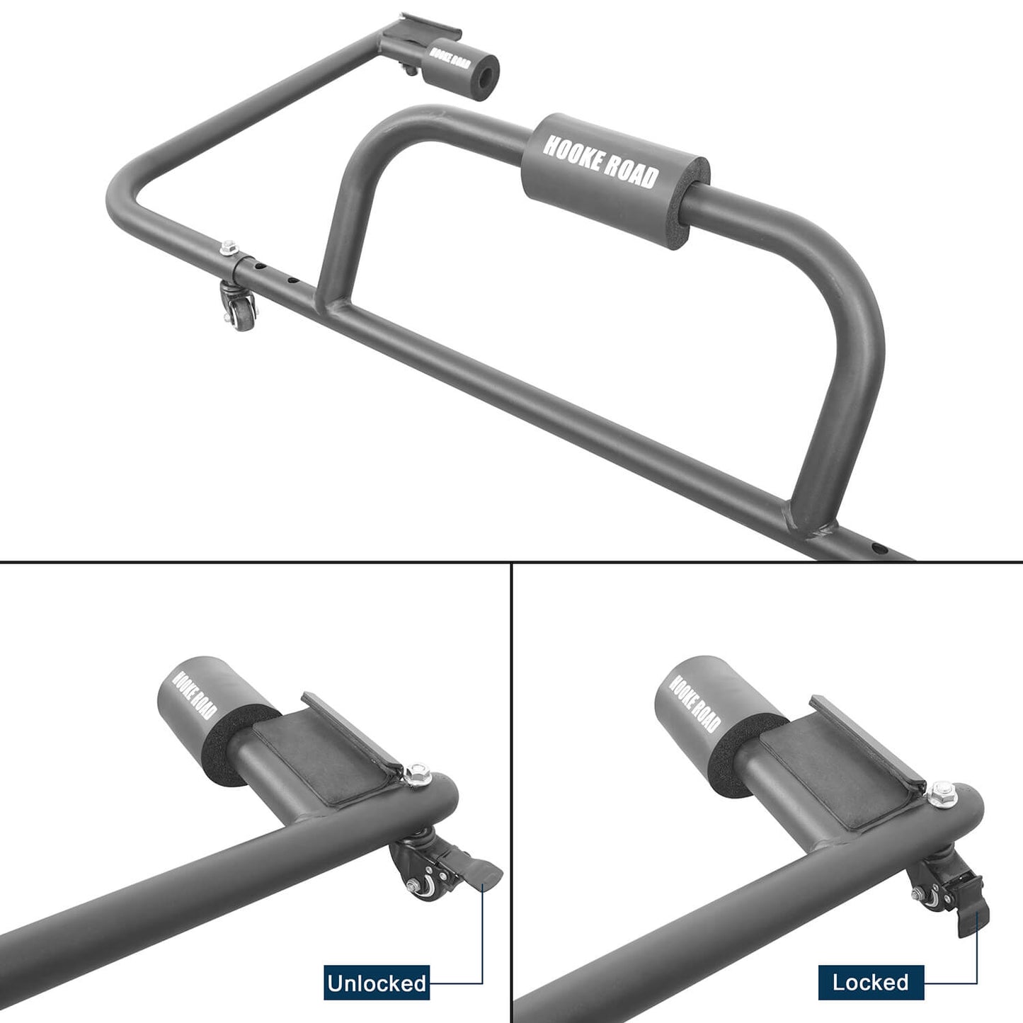 Door Rack & HardTop Carrier Storage Cart Combo(07-25 Jeep Wrangler JK JL)-LandShaker