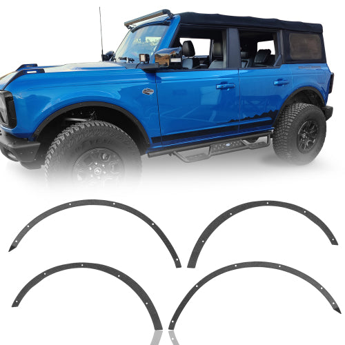 21-24 Ford Bronco 4-Door Fender Flare Delete Kit (Excluding Heritage Edition, Everglades, Heritage Limited Edition, Raptor) - LandShaker