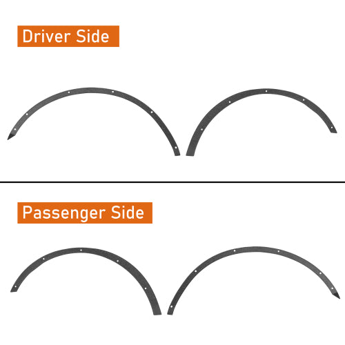 21-24 Ford Bronco 4-Door Fender Flare Delete Kit (Excluding Heritage Edition, Everglades, Heritage Limited Edition, Raptor) - LandShaker