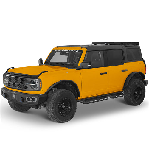 Flux Tube Fender Flares For 2021-2025 Ford Bronco 4-Door(Excluding Heritage Edition, Everglades, Heritage Limited Edition, Stroppe Edition, Raptor) - Landshaker4x4