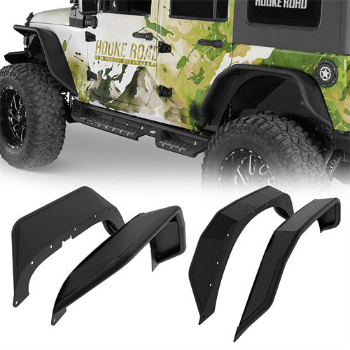 Flux Tubular Fender Flares(07-18 Jeep Wrangler JK)-LandShaker