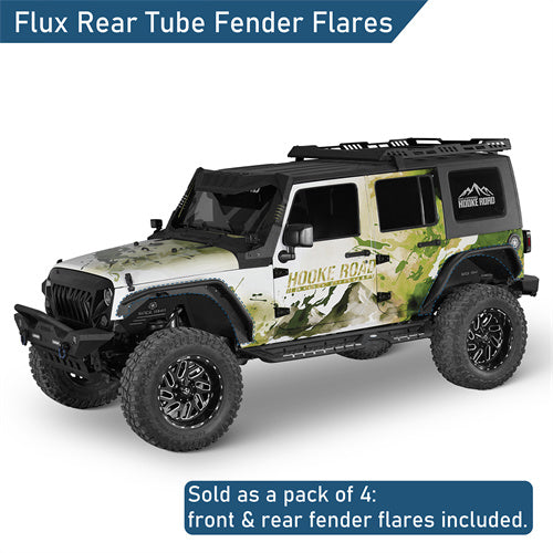 Flux Tubular Fender Flares(07-18 Jeep Wrangler JK)-LandShaker