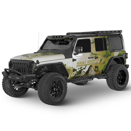 Front & Rear Fender Flares Kit For 2018-2025 Jeep Wrangler JL - Landshaker4x4