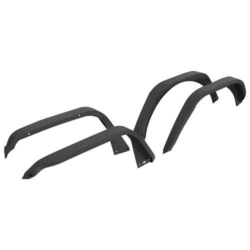 Front & Rear Fender Flares Kit For 2018-2025 Jeep Wrangler JL - Landshaker4x4