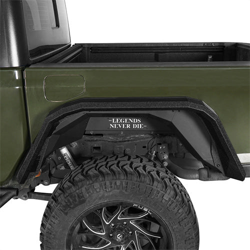 Flat Rear Fender Flares (20-25 Jeep Gladiator JT) - LandShaker