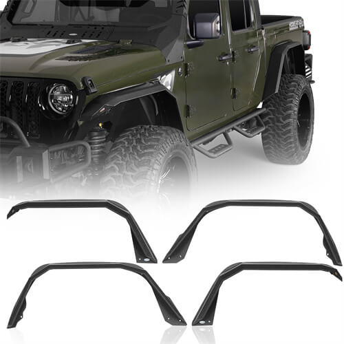 Flat Style Fender Flares For 2020-2025 Jeep Gladiator JT- LandShaker