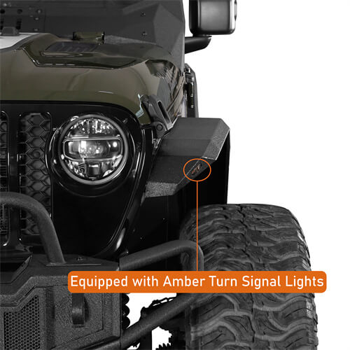 Flat Style Fender Flares For 2020-2025 Jeep Gladiator JT- LandShaker