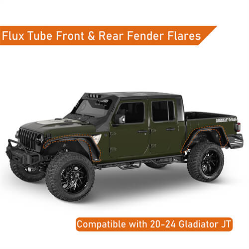 Flux Tube Fender Flares For 2020-2025 Jeep Gladiator JT- LandShaker