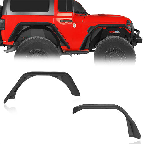 Front & Rear Fender Flares For 2018-2025 Jeep Wrangler JL - LandShaker4x4