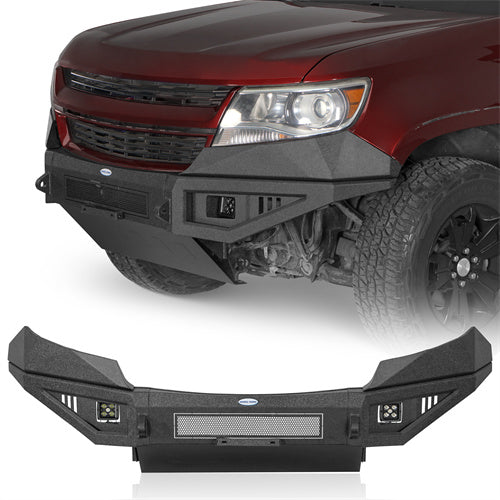 Front Bumper w/ Skid Plate For 2015-2020 Chevy Colorado (Excluding ZR2 Models) - Landshaker4x4
