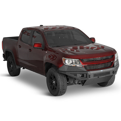 Front Bumper w/ Skid Plate For 2015-2020 Chevy Colorado (Excluding ZR2 Models) - Landshaker4x4